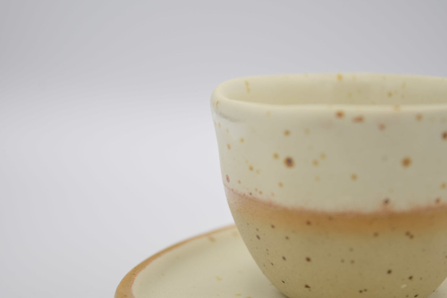 Κεραμικό φλυτζάνι espresso με πιατάκι - κουταλάκι